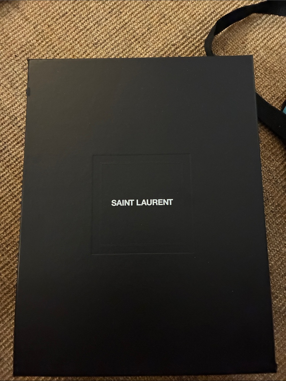 Saint Laurent Black Box with White Logo Center